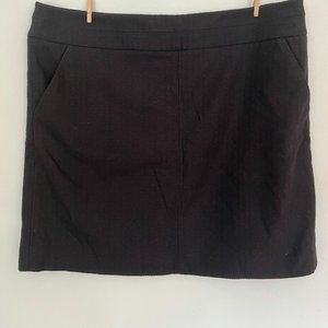 Ann Taylor Loft black mini skirt size XL
